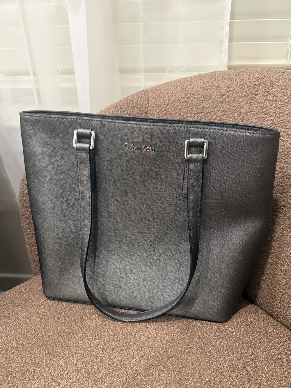 Calvin Klein Dark Silver Tote